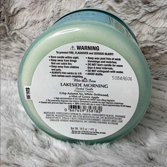 White Barn Lakeside Morning Candle - Light Blue - Picture 4 of 6